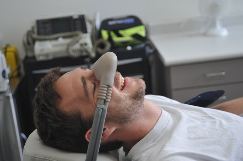 Oral surgeon patient, laughing gas, Dr. Consky