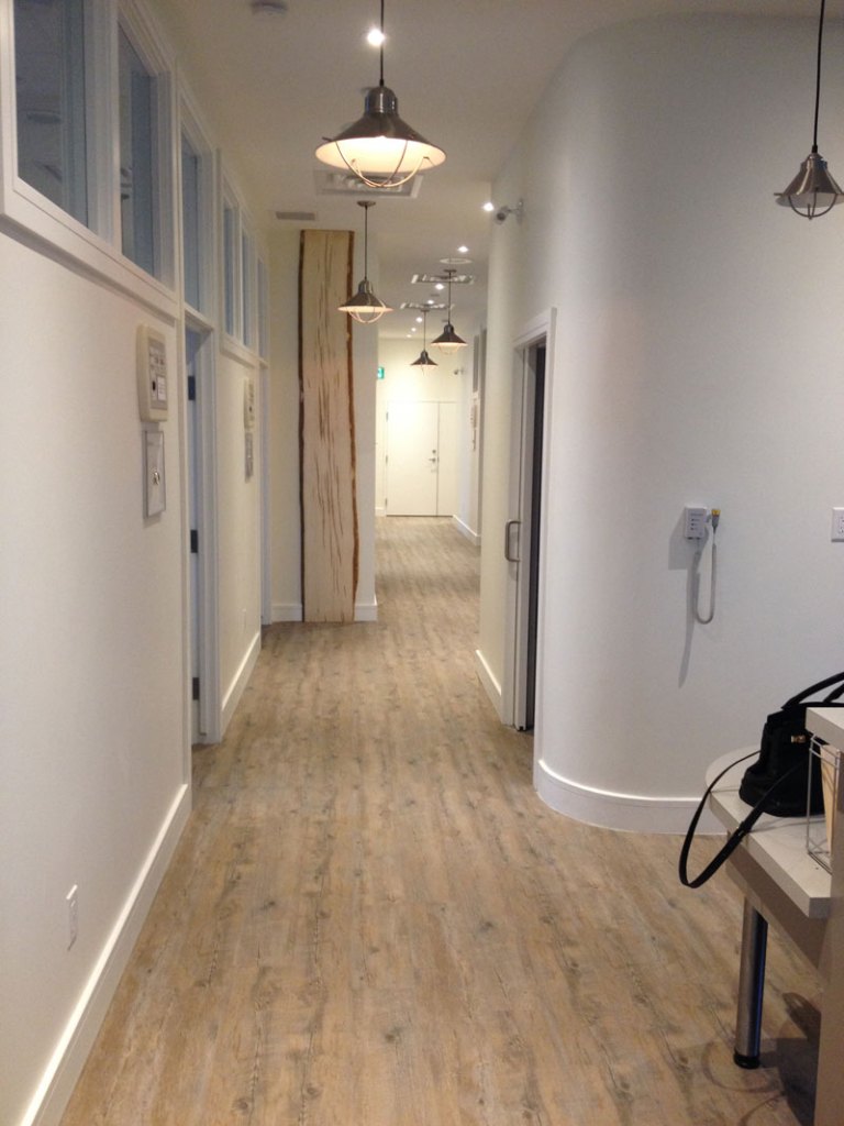 Dr. Consky oral surgeon office hallway in St. Catharines