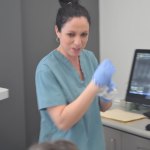 Oral surgery employee, dental exam, Dr. Consky 
